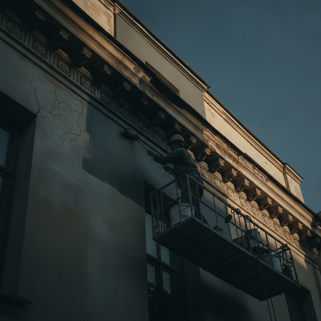 Окраска и реставрация фасадов