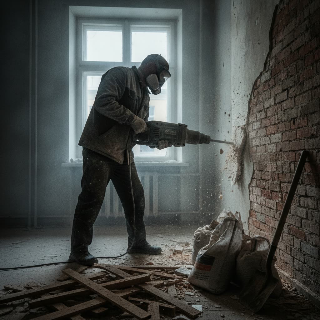 Демонтаж и подготовка основания